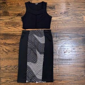 Black PeepABoo Crop Top